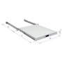 EFB Elektronik Estante extraíble de 19 pulgadas 1HE, RAL9005