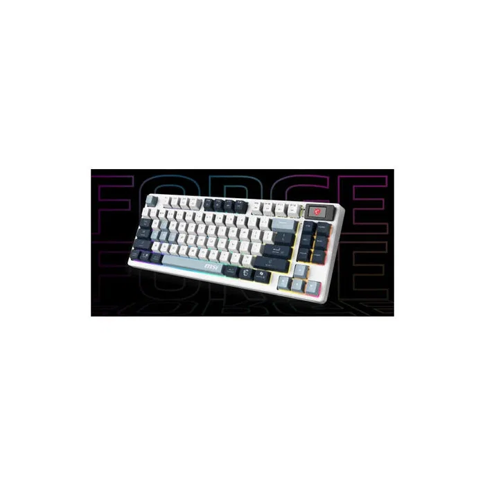 MSI FORGE GK600 TKL W SKY ES Teclado Mecánico Blanco con Conectividad Triple MSI FORGE GK600 TKL W SKY ES Teclado Mecánico Blanco con Conectividad Triple