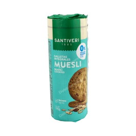 Santiveri Galletas Integrales Muesli 0% Azúcares - Pack de 190g