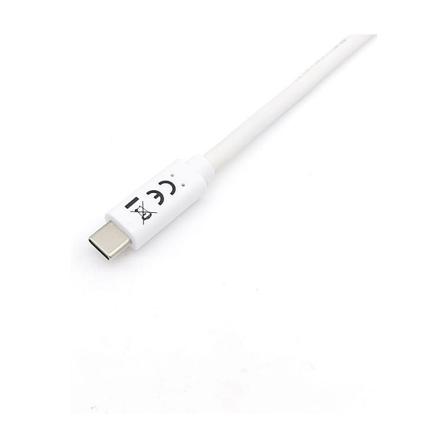 EQUIP 128361 Cable USB-C 3.2 Macho a Macho 1m 60W PD 5Gbps Blanco