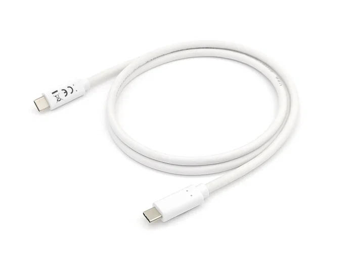 Equip 128361 Cable USB-C a USB-C (USB 3.2 Gen 1) 1 m Blanco, 5 Gbps, Carga Rápida PD hasta 60W (3A), Conectores Niquelados