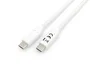Equip 128361 Cable USB-C a USB-C (USB 3.2 Gen 1) 1 m Blanco, 5 Gbps, Carga Rápida PD hasta 60W (3A), Conectores Niquelados