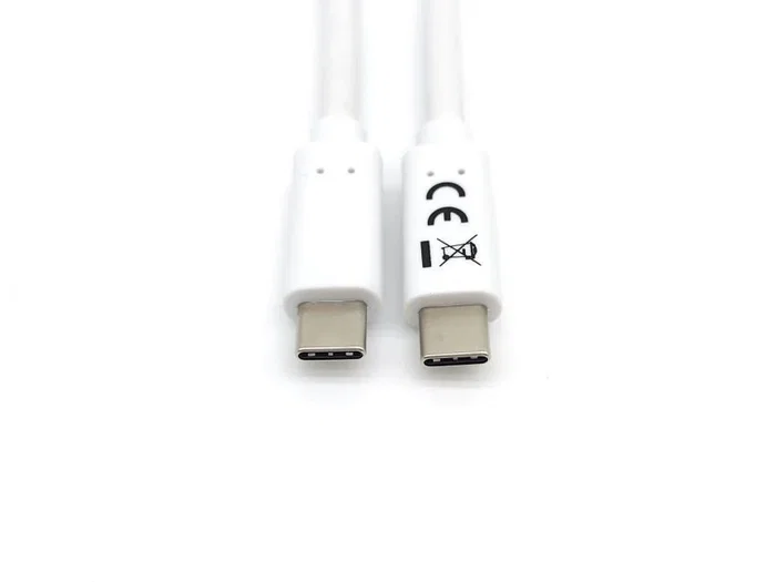 Equip 128361 Cable USB-C a USB-C (USB 3.2 Gen 1) 1 m Blanco, 5 Gbps, Carga Rápida PD hasta 60W (3A), Conectores Niquelados