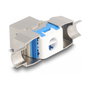 DeLOCK Módulo Keystone RJ45 Hembra a LSA Cat.8.1 Sin Herramientas, Plano, Metálico, Compatible T568A/B, para Cable S/UTP (STP) AWG 23 - 1 Pieza