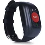 Leotec Senior Smart Band 4G Pulsera Inteligente con GPS, Llamadas 4G, Monitor Cardiaco y Podómetro para Mayores - Roja y Negra - Ref. LESB01R