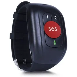Leotec Senior Smart Band 4G Pulsera Inteligente con GPS, Llamadas 4G, Monitor Cardiaco y Podómetro para Mayores - Roja y Negra - Ref. LESB01R