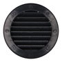 Edm Rejilla ventilación redonda empotrable con mosquitera Ø90mm ABS gris antracita