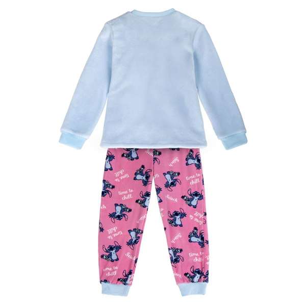 Cerdá Pijama Largo Velour Poly Aplicaciones Stitch 8 Años
