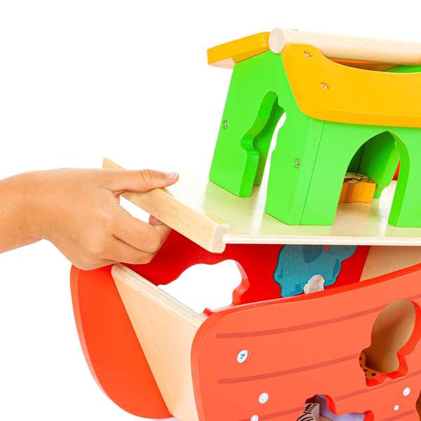 Molto Arca de Noé de Madera con 17 Piezas