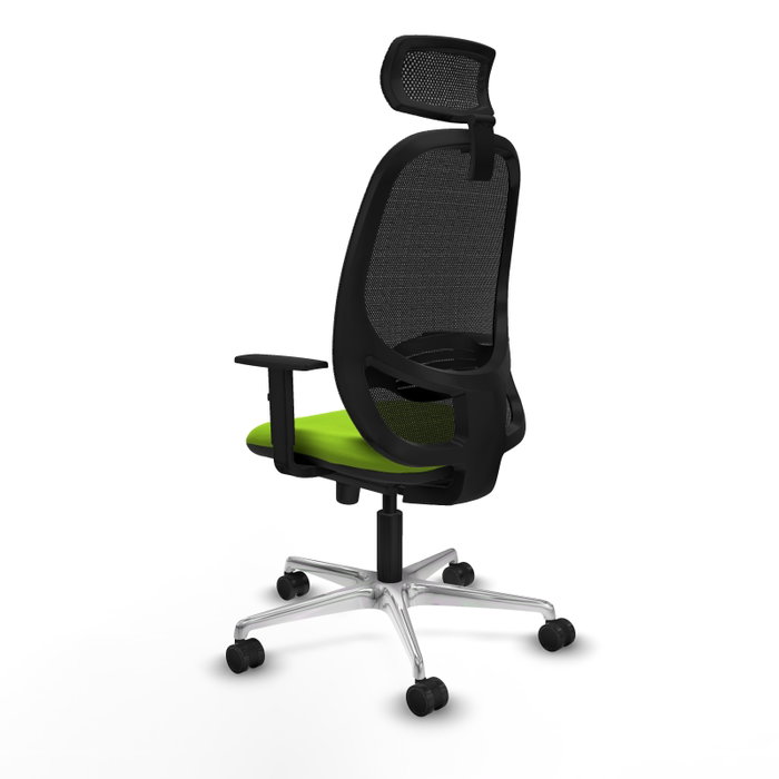 PIQUERAS Y CRESPO Silla de oficina Cilanco Pistacho y Negro con Mecanismo Sincro