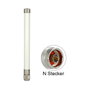 DeLOCK 88822 Antena WLAN 7 dBi con conector Clase N, blanca