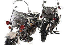 DKD Home Decor Vehículo de Decoración Metal Moto Surtido de 2 Unidades
