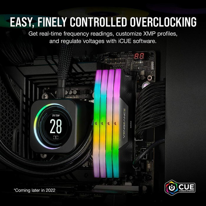 Corsair Vengeance RGB CMH32GX5M2B6400C36 32GB (2x16GB) DDR5 6400MHz CL36 Corsair Vengeance RGB CMH32GX5M2B6400C36 32GB (2x16GB) DDR5 6400MHz CL36