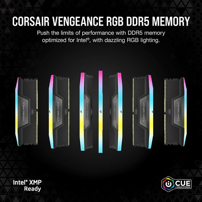 Corsair Vengeance RGB CMH32GX5M2B6400C36 32GB (2x16GB) DDR5 6400MHz CL36 Corsair Vengeance RGB CMH32GX5M2B6400C36 32GB (2x16GB) DDR5 6400MHz CL36