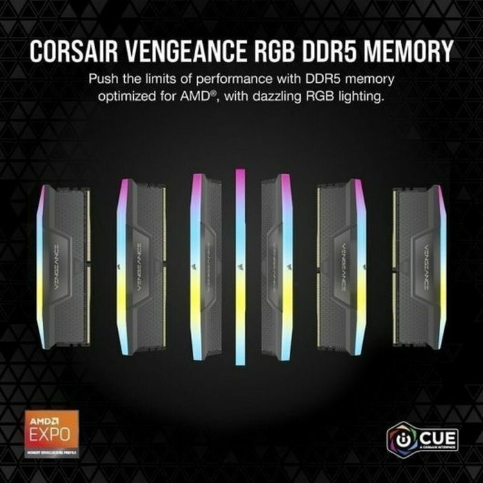 Corsair Vengeance RGB CMH32GX5M2B6400C36 32GB (2x16GB) DDR5 6400MHz CL36 Corsair Vengeance RGB CMH32GX5M2B6400C36 32GB (2x16GB) DDR5 6400MHz CL36