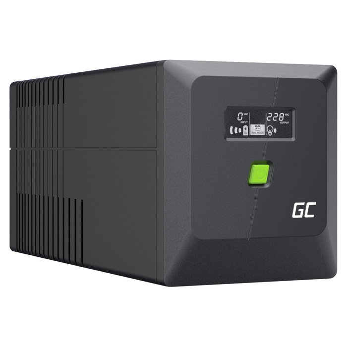 Green Cell PowerProof 1000VA 600W UPS con pantalla LCD Green Cell PowerProof 1000VA 600W UPS con pantalla LCD