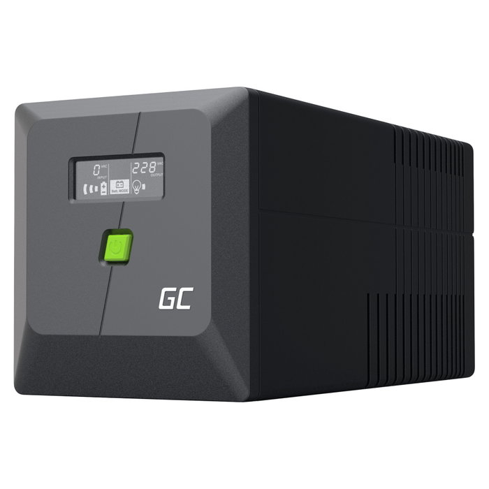 Green Cell PowerProof 1000VA 600W UPS con pantalla LCD Green Cell PowerProof 1000VA 600W UPS con pantalla LCD