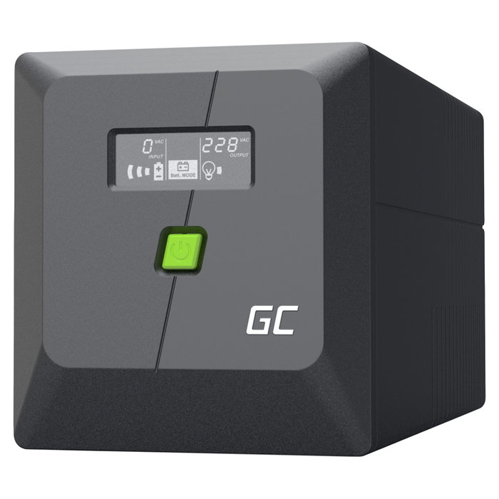 Green Cell PowerProof 1000VA 600W UPS con pantalla LCD Green Cell PowerProof 1000VA 600W UPS con pantalla LCD