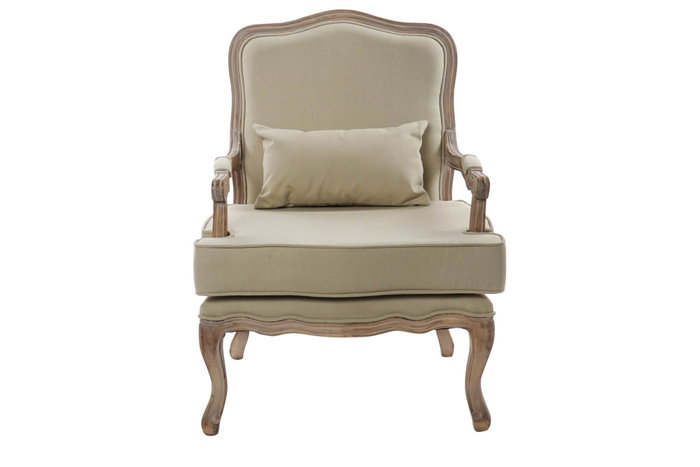 DKD Home Decor Sillón Tradicional Beige Natural 70 x 62 x 95 cm DKD Home Decor Sillón Tradicional Beige Natural 70 x 62 x 95 cm