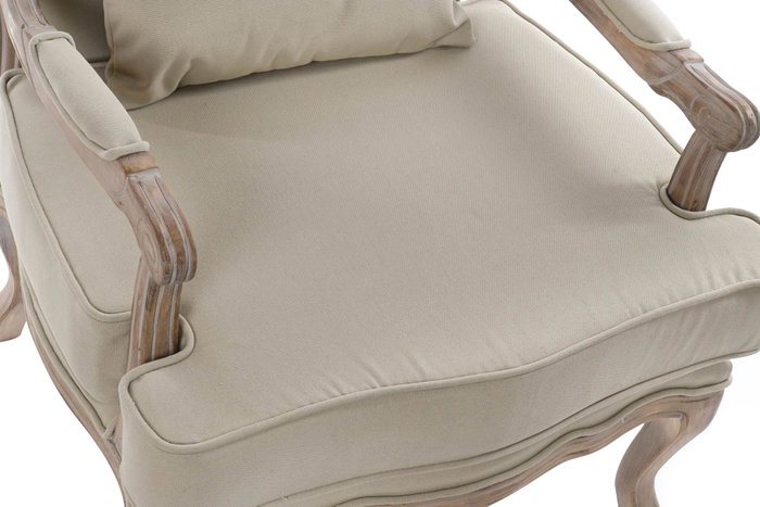 DKD Home Decor Sillón Tradicional Beige Natural 70 x 62 x 95 cm DKD Home Decor Sillón Tradicional Beige Natural 70 x 62 x 95 cm