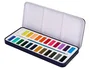 Liderpapel Acuarela con Pincel, Estuche Metálico, 24 Colores Surtidos, Ideal para Artistas
