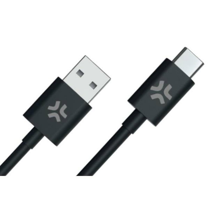 Celly Cargador Cable USB-A a USB-C 2 Metros Negro 12W