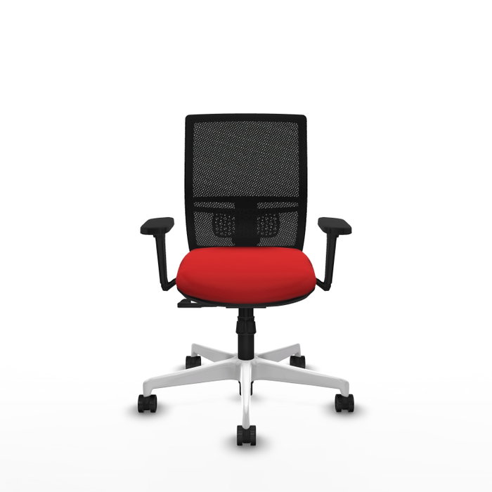 PIQUERAS Y CRESPO Silla de oficina Yunquera con mecanismo Sincro Rojo y Negro PIQUERAS Y CRESPO Silla de oficina Yunquera con mecanismo Sincro Rojo y Negro