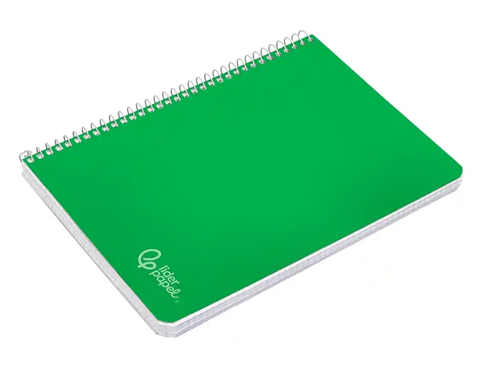 Liderpapel Cuaderno Espiral Witty A4 Tapa Dura Verde 80 Hojas 90g