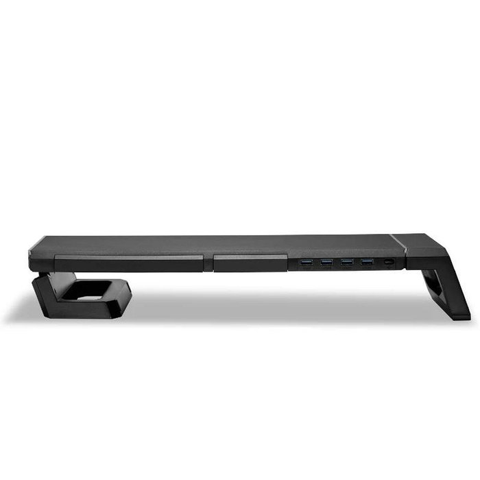 EWENT Elevador de Monitor Plegable RGB con Hub USB y Cajón EW1268 EWENT Elevador de Monitor Plegable RGB con Hub USB y Cajón EW1268