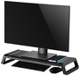 EWENT Elevador de Monitor Plegable RGB con Hub USB y Cajón EW1268