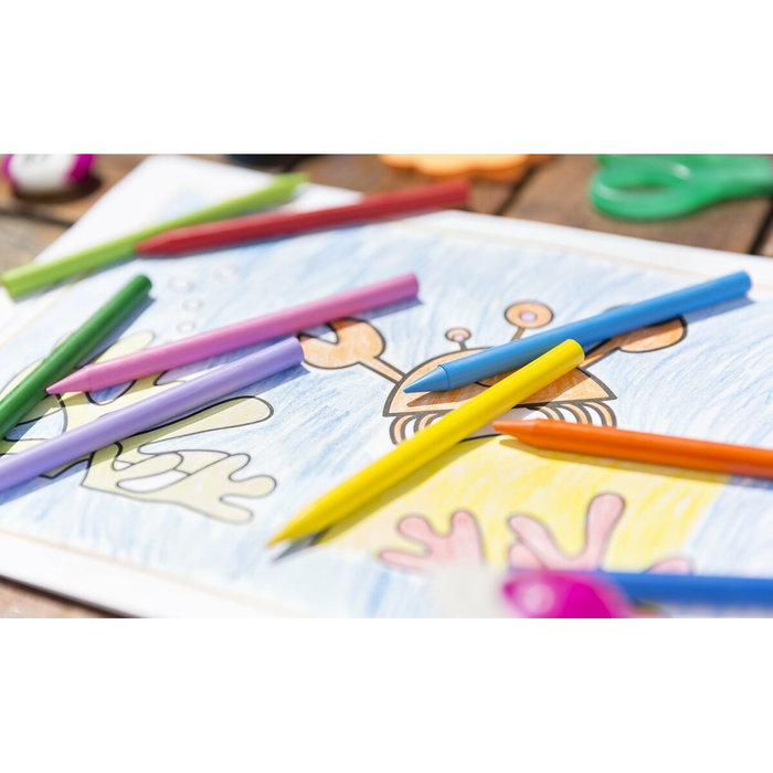 Plastidecor Ceras de Colores Surtidos, Estuche de 12 Unidades