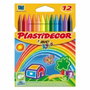 Plastidecor Ceras de Colores Surtidos, Estuche de 12 Unidades