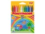 Plastidecor Lápices de Cera Caja 12 Colores Surtidos para Uso Escolar