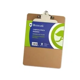 Bismark Carpeta A5 con Pinza y Base de Madera