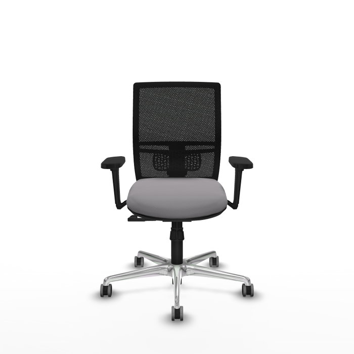 PIQUERAS Y CRESPO Silla de oficina Yunquera con mecanismo Sincro, Gris y Negro