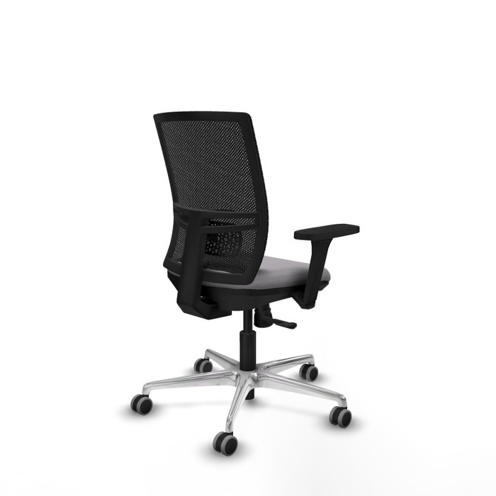 PIQUERAS Y CRESPO Silla de oficina Yunquera con mecanismo Sincro, Gris y Negro