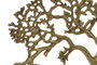 DKD Home Decor Árbol de Decoración en Aluminio y Mármol Dorado y Blanco