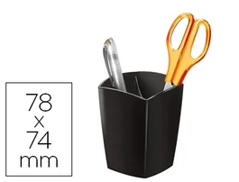 Cep Cubilete Portalapices Magnetico Negro Opaco Plastico 78x74x95 mm