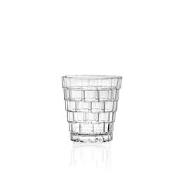 Rcr Cristalleria IT Vaso Bajo Mm 320 Ml Colección Stack Cristal Ecológico Apilable Resistente Pack 12 Unidades