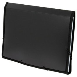 Grafoplas Clasificador de fuelle semi-rígido Negro Folio