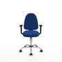 PIQUERAS Y CRESPO Silla de oficina Aýna Azul con mecanismo Asincro