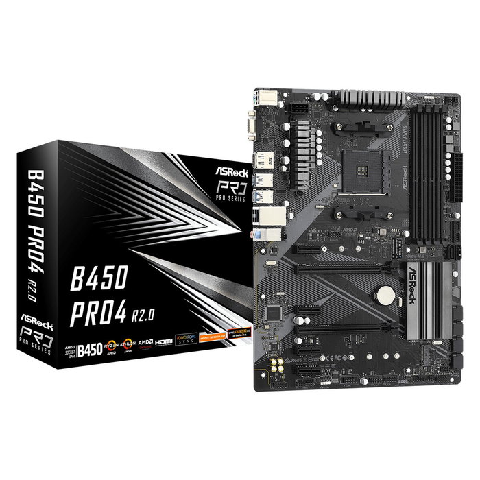 ASRock B450 Pro4 R2.0 AMD AM4 ATX