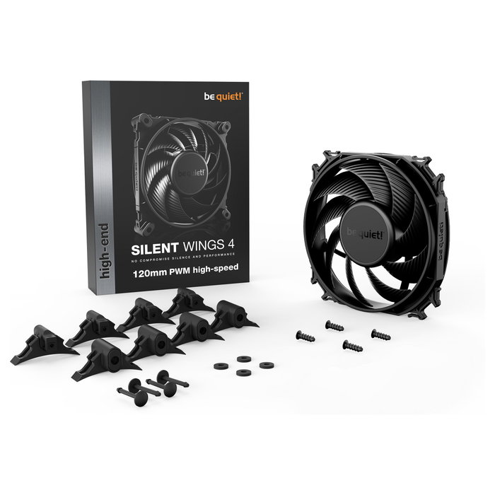 be quiet! SILENT WINGS 4 120mm PWM high-speed Negro be quiet! SILENT WINGS 4 120mm PWM high-speed Negro