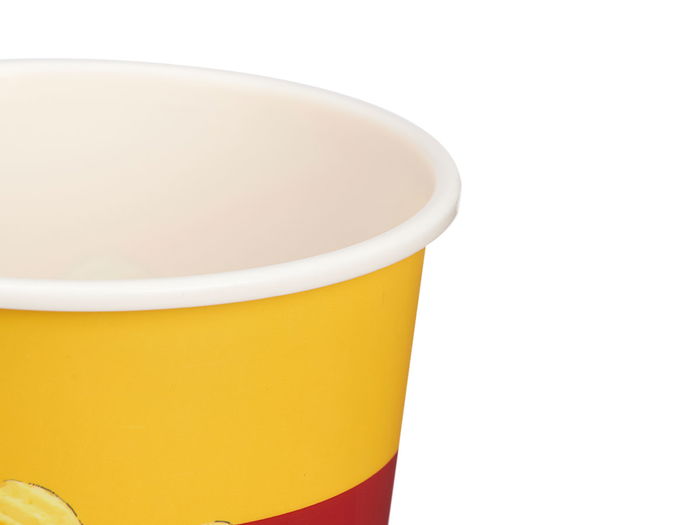 LEKNES Cubo Chips 2L Rojo Blanco Amarillo Plástico 15x18x15 cm (Set de 36)