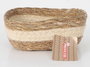 Inde Cesta de Mimbre Conica y Cuadrada, para Organización o Decoración, 17 cm x 17 cm x 7 cm (18 Unidades)