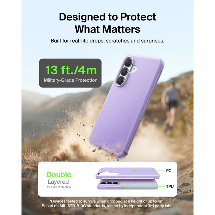 Belkin SheerForce Protect S26+ Cover Lavanda MSB016hqLV Belkin SheerForce Protect S26+ Cover Lavanda MSB016hqLV