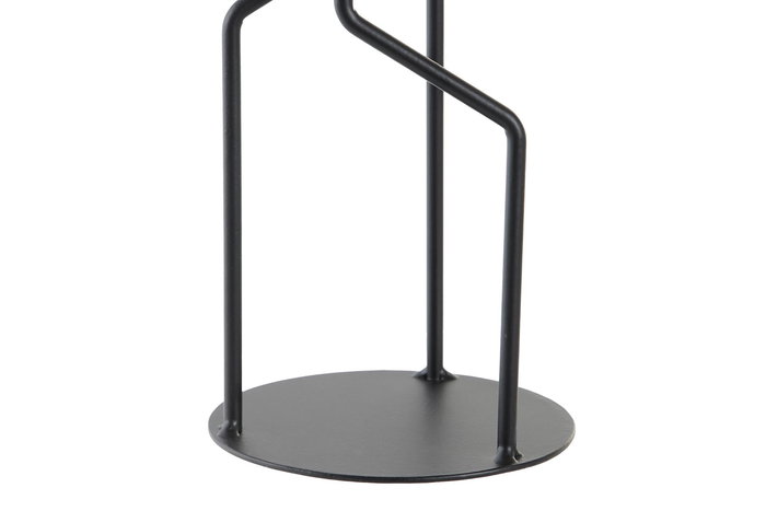 DKD Home Decor Candelabro Moderno Negro 12 x 27.5 x 12 cm (4 Unidades)
