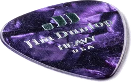 Dunlop Pack 12 Púas Genuine Celluloid Púrpura Perlado - Heavy