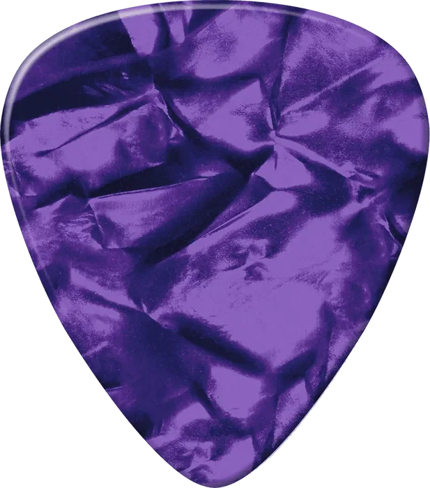 Dunlop Pack 12 Púas Genuine Celluloid Púrpura Perlado - Heavy