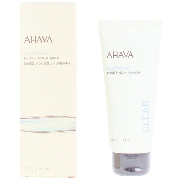 Ahava TIME TO CLEAR Mascarilla de Barro Purificante para Piel - 100 ml